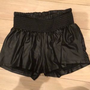 Faux Leather Shorts - Comfy!